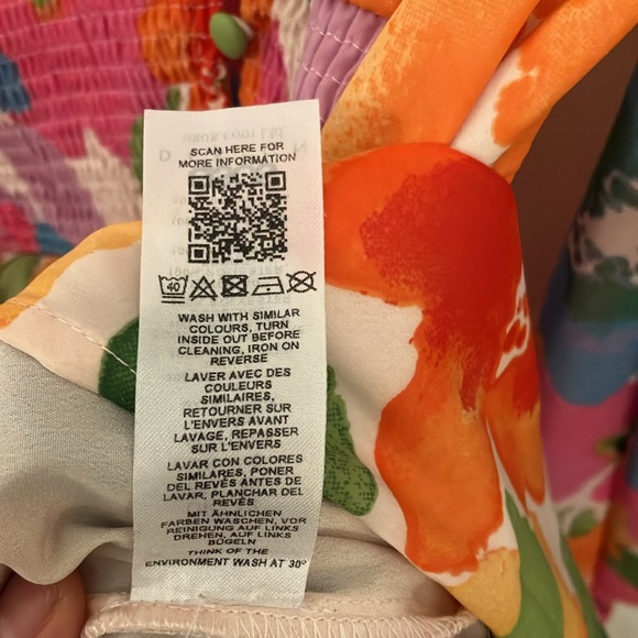 ASOS Floral Long Sleeve V-Neck Dress - Picture 9 of 10